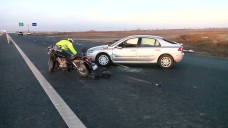 Impact fatal pe Autostrada Timisoara-Arad. Un motociclist si-a pierdut viata "03-01-2012"